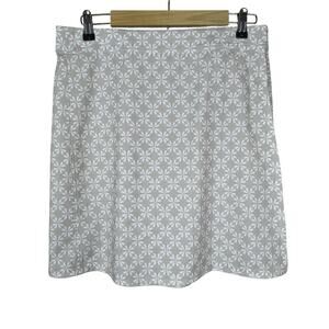 Ripskirt Skirt Hawaii Tan White‎ Floral Size M Wrap Hook And Loop Length 2